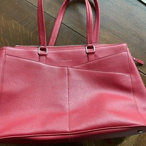 Cole Haan Red leather Travel Tote
